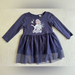 Disney x H&M Frozen Elsa Long Sleeve Sparkle Tutu Dress